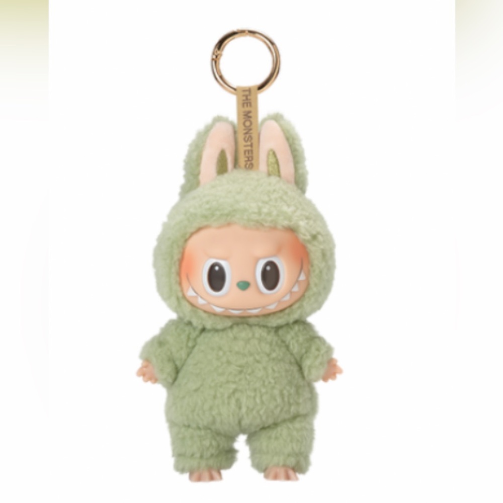 Authentic exciting macaron labubu green grape